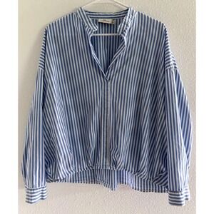 Vineyard Vines Top Womens Medium Blue‎ White Cotton Beachy Coastal Preppy Luxury